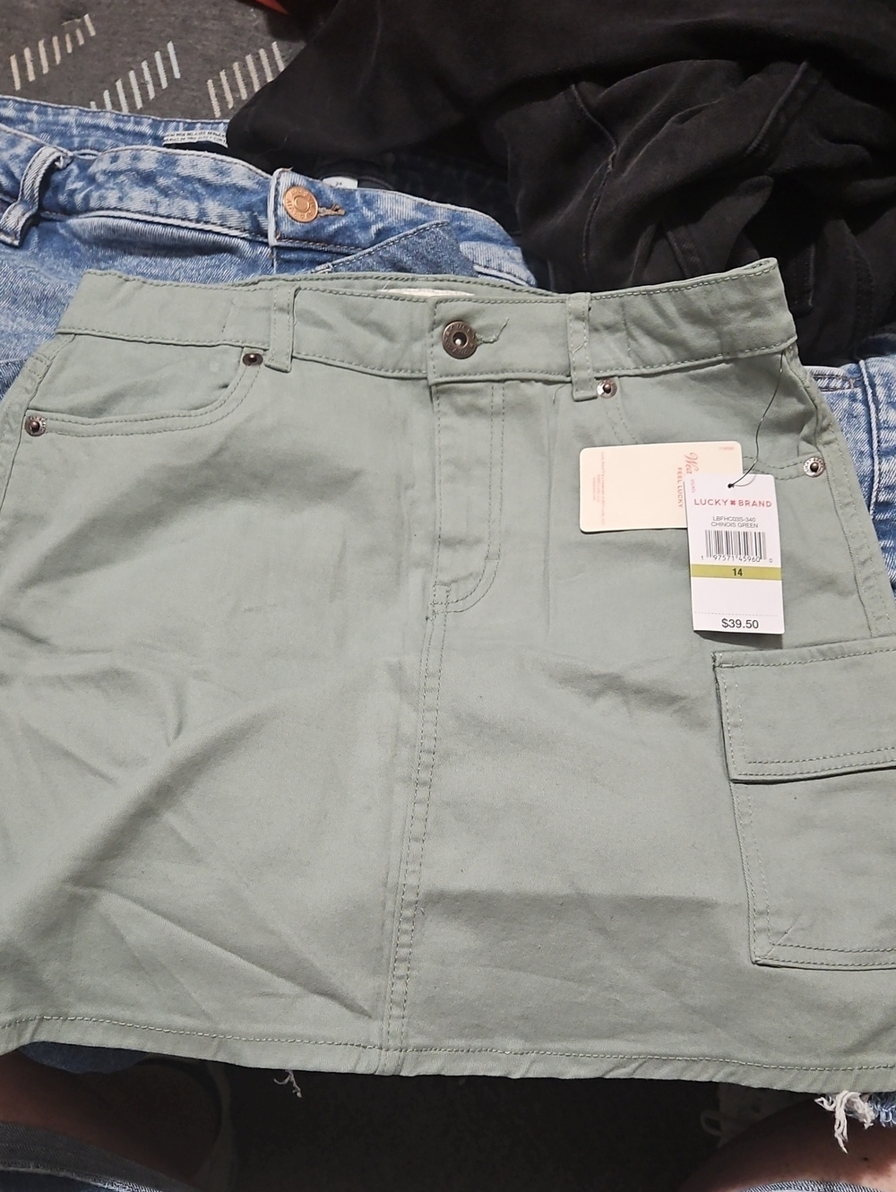 Lucky Brand Light Sage Green Skirt